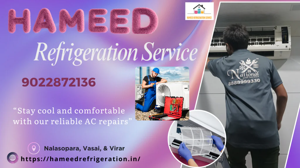 ac repair service at nalasopara HAMEED REFRIDGERATION SERVICE 24