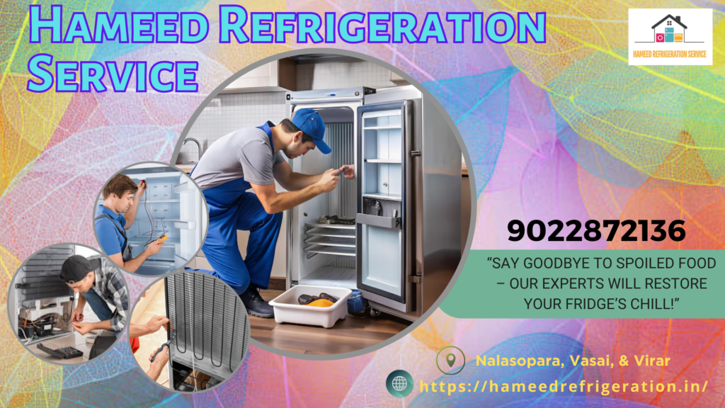 fridge repair SERGVICE at nalasopara HAMEED REFRIDGERATION SERVICE 06