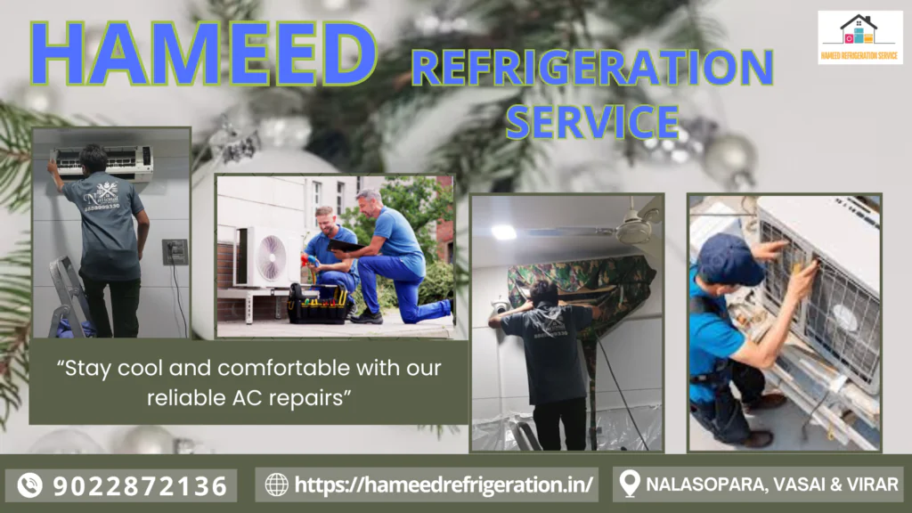 Comprehensive Air Conditioner Repair and Service in Nalasopara, Vasai, Virar, and Nearby Areas- 3 ac repair service at vasai HAMEED REFRIDGERATION SERVICE 30 12