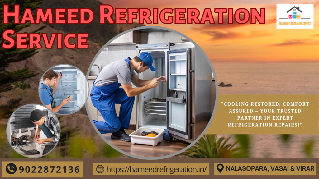 fridge repair SERGVICE at nalasopara HAMEED REFRIDGERATION SERVICE 04 12