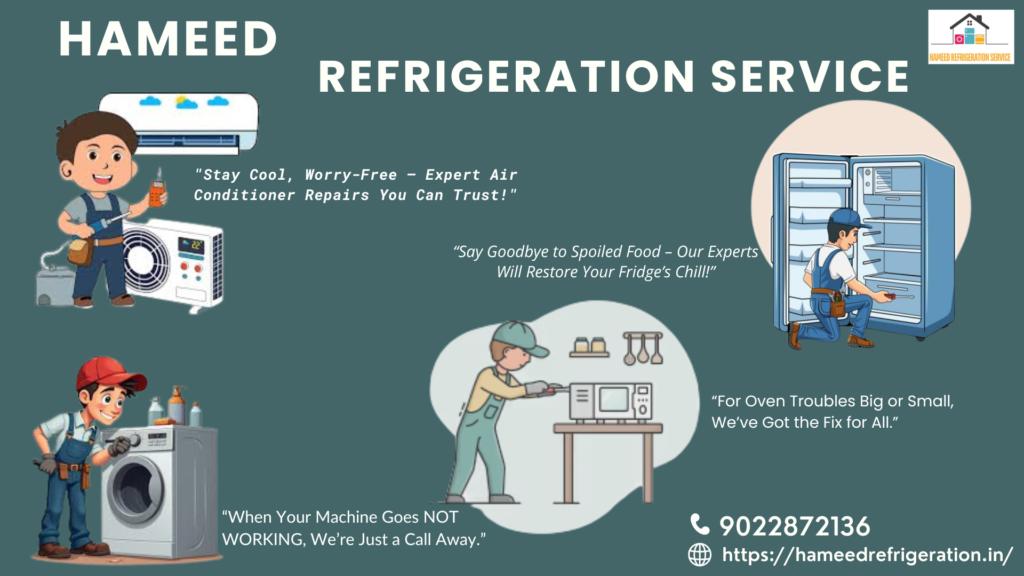 ALL APPLIANCE SERVICE REPAIR AT vasai HAMEED REFRIDGERATION SERVICE 19 04