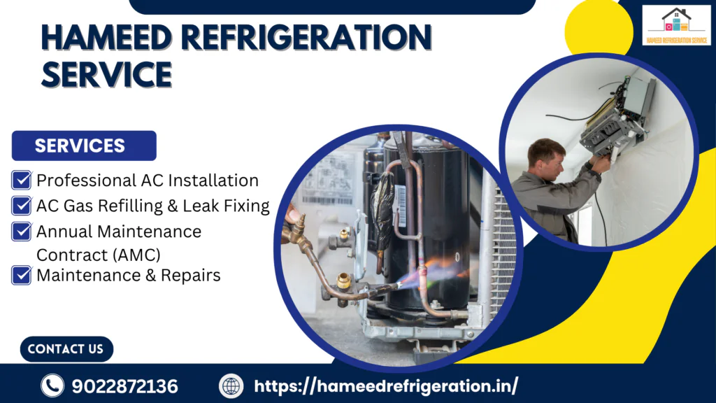 π¬οΈ Expert Air Conditioner Repair & Services in Nalasopara, Vasai & Virar β 5 ac repair service at nalasopara HAMEED REFRIDGERATION SERVICE 20 07